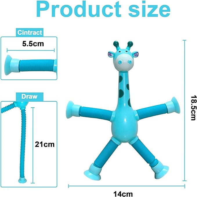 زرافه فنری چسبونک دار Telescopic Suction