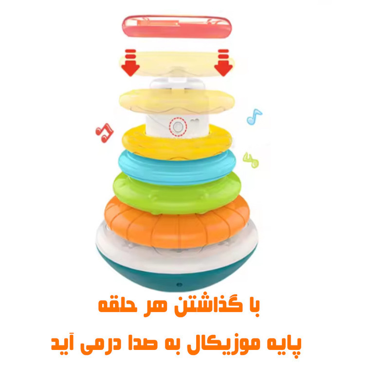 حلقه هوش موزیکال تعادلی هانگر Huanger طرح شیر مدل HE0294